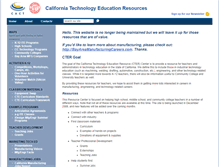 Tablet Screenshot of californiatechedresources.org